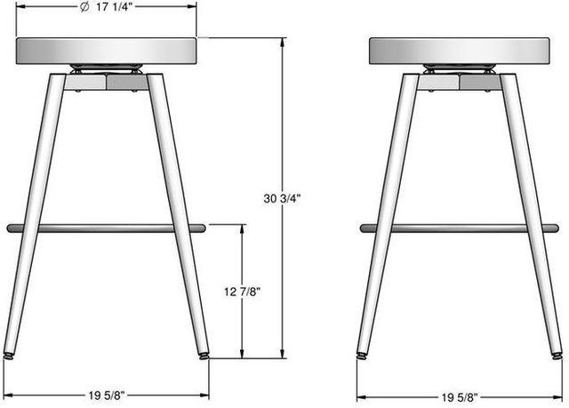 Amisco Customizable Nox Swivel Bar Stool-2
