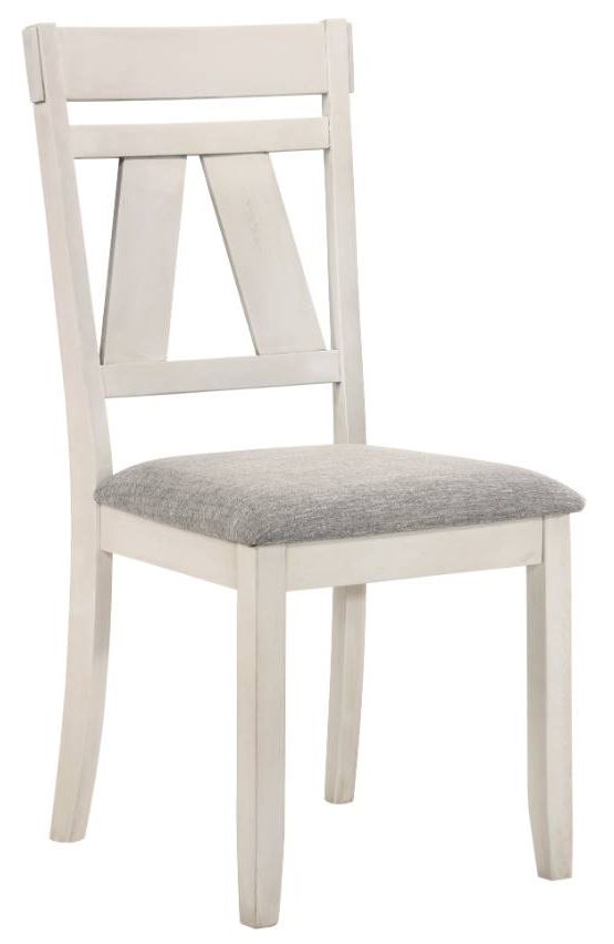 New Classic® Home Furnishings Maisie Light Gray/White Side Chair-0
