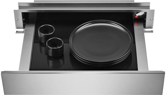 JennAir® NOIR™ 24" Stainless Steel Warming Drawer-2