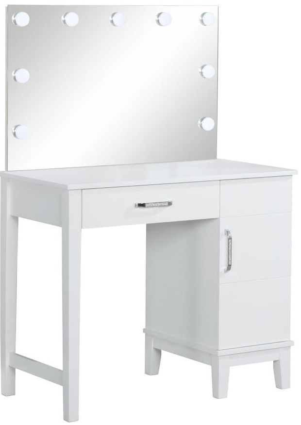 Coaster® Elijah 3-Piece Dark Gray/White Vanity Set with LED Lights-1