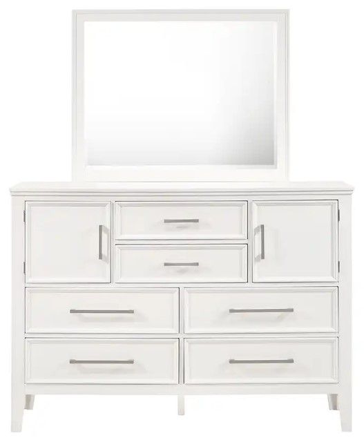 New Classic® Home Furnishings Andover 4-Piece White Queen Panel Bedroom Set-3