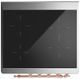 Ilve® Majestic III 30" Burgundy Pro Style Induction Range with Solid Door and Copper Trim-4