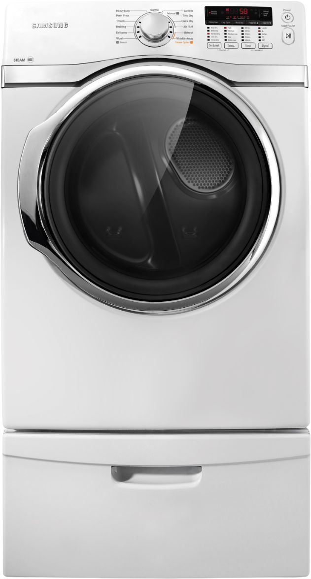 Samsung 7.4 Cu. Ft. White Front Load Electric Dryer-1