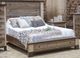 International Furniture Direct Antique 4-Piece Brown Eastern King Bedroom Set-1