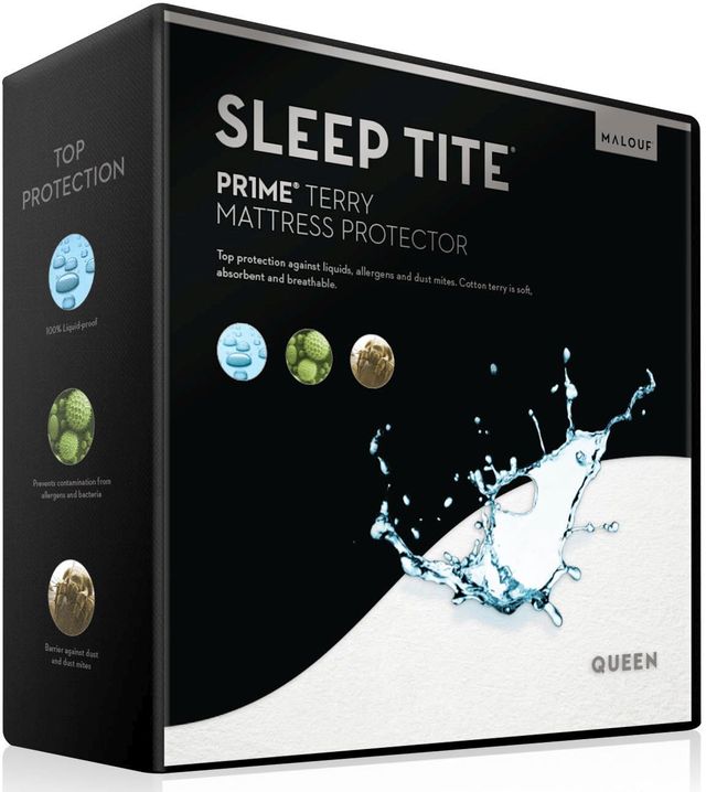 Malouf® Tite® Pr1me® Terry Rv Queen Mattress Protector-0