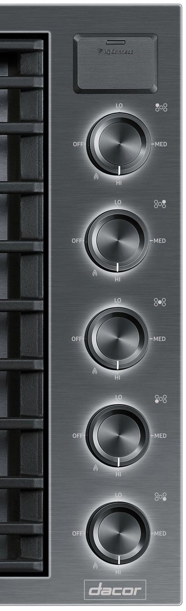 Dacor® Contemporary 36" Graphite Stainless Steel Natural Gas Cooktop-3