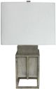 Crestview Collection Cleary Gray/White Table Lamp-0