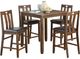 Mazin Furniture Weston 5-Piece Brown Pack Counter Height Set-1