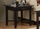 Handstone Customizable Demilune Espresso Square End Table With Drawer-0