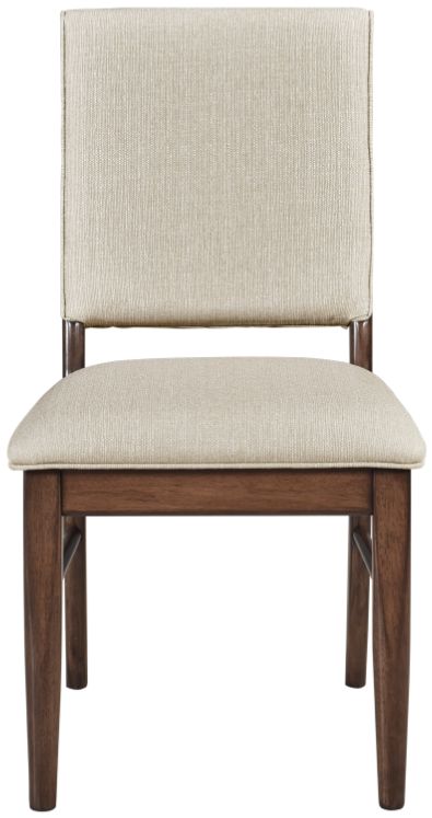 Homelegance® Monroe Cream/Walnut Side Chair-2