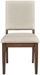 Homelegance® Monroe Cream/Walnut Side Chair-2