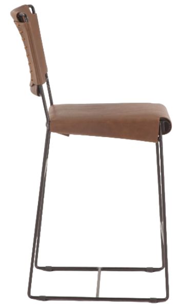 Home Trends & Design New York Brown Buffalo/Gray Septarian Counter Stool-2