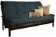 Kodiak Furniture Monterey Suede Navy/Espresso Queen Futon with Mattress-0