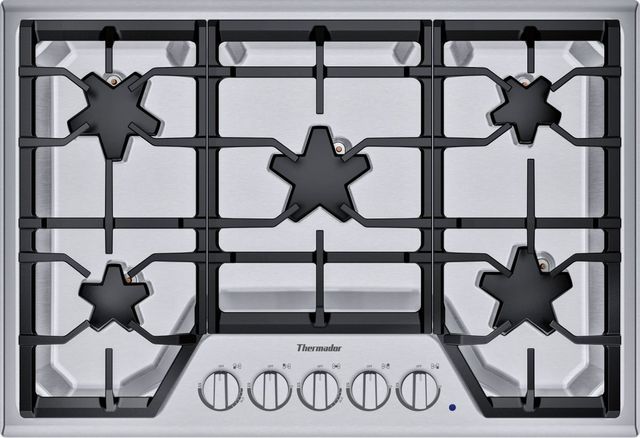 Thermador® Masterpiece® 30" Stainless Steel Gas Cooktop-0
