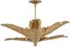 Currey & Company Tropical Vintage Brass Semi-Flush Lighting-0