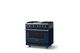 Viking® 5 Series 36" Slate Blue Pro Style Dual Fuel (NG) Range with Polished Chrome Trim-2