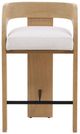 Dovetail Furniture Tyson Cream/Natural Counter Stool-1