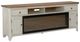 Liberty Furniture Farmhouse Reimagined Brown/White Console with Fireplace-0