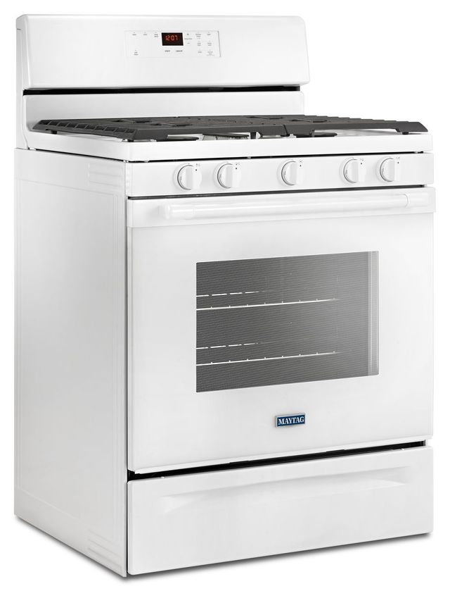 Maytag® 30" White Freestanding Gas Range-2