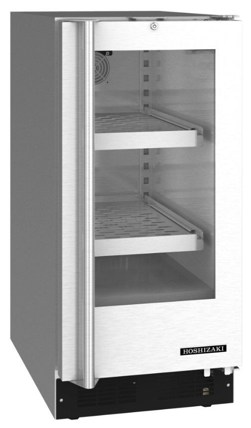 Hoshizaki 15" 2.5 Cu. Ft. Stainless Steel Single Section Compact Undercounter Refrigerator-2