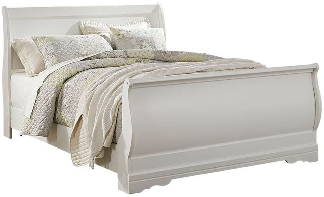 Signature Design by Ashley® Anarasia 5-Piece White Queen Sleigh Bed Set-1