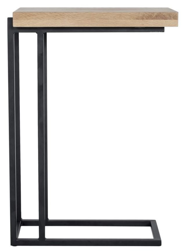 Moe's Home Collection Mila Natural C-Table with Black Metal Base-3