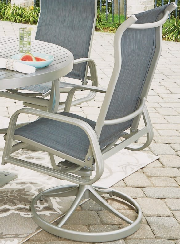Homestyles® Captiva 5-Piece Gray Outdoor Dining Set with Umbrella-2