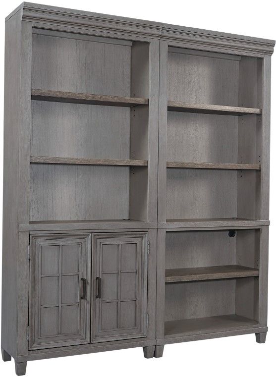 aspenhome® Caraway Aged Slate Bookcase Wall-0