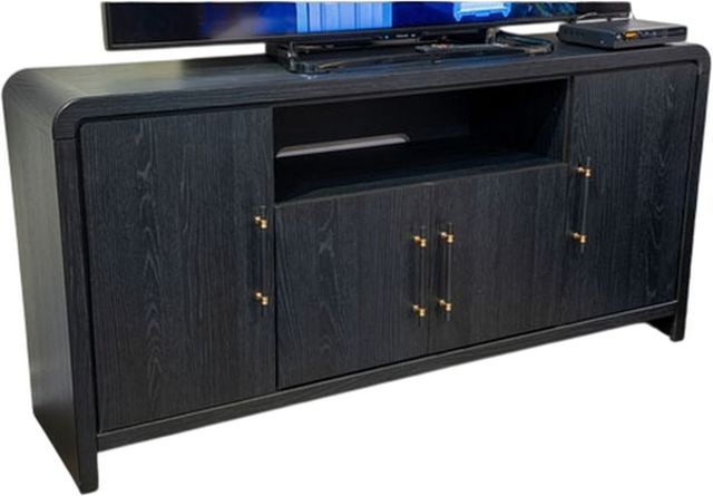 Signature Design by Ashley® Clanden Black Large TV Stand-0