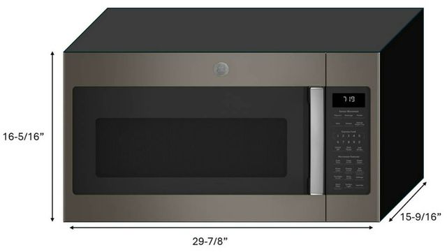 GE® 1.9 Cu. Ft. Fingerprint Resistant Slate Over The Range Microwave-2