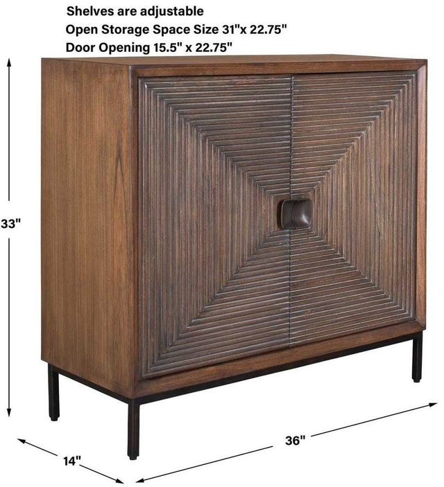 Uttermost® Bottom Line Brown 2-Door Cabinet-2