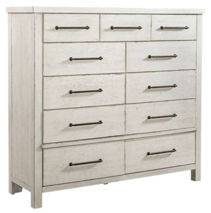 Liberty Furniture Modern Farmhouse Flea Market White Chesser