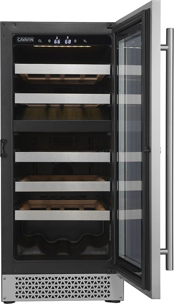 CAVAVIN Vinoa Collection 15" Stainless Steel Wine Cooler-4