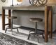 Signature Design by Ashley® Torjin 3-Piece Distressed Warm Brown/Aged Gunmetal Counter Height Dining Table Set-5