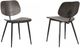 Armen Living Miki 2-Piece Black/Walnut Dining Side Chair Set-0