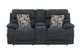 iAmerica Bonnie Galaxy Zero Gravity Layflat Power Reclining Console Loveseat with Heat and Massage-1