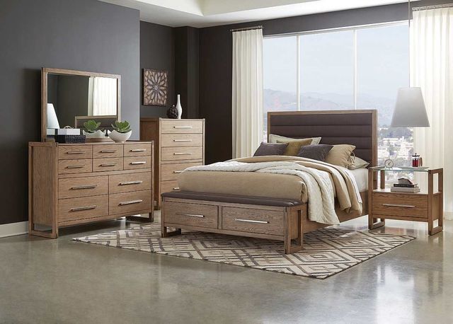 Coaster® Smithson Grey Oak California King Platform Storage Bed-1