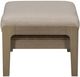 Vanguard® Furniture Customizable Drift Fabric/Teak Outdoor Ottoman-2