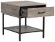 Magnussen Home® Fenwick Whitetail Brown End Table with Matte Black-2