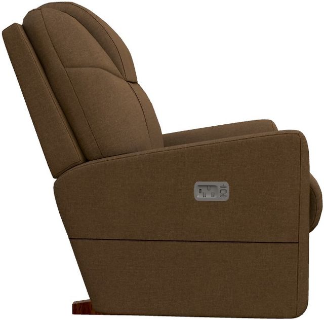 La-Z-Boy® Sparrow Nutmeg Power Rocking Recliner with Headrest-2