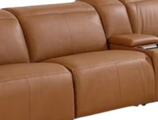 Bassett® Furniture Airy Antelope Leather Power Recliner Armless Chair