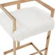 VIG Furniture Modrest Halifax Rosegold/White Counter Stool-4