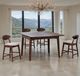 Furniture of America® Croglio 5-Piece Beige/Rich Walnut Counter Table Set-1