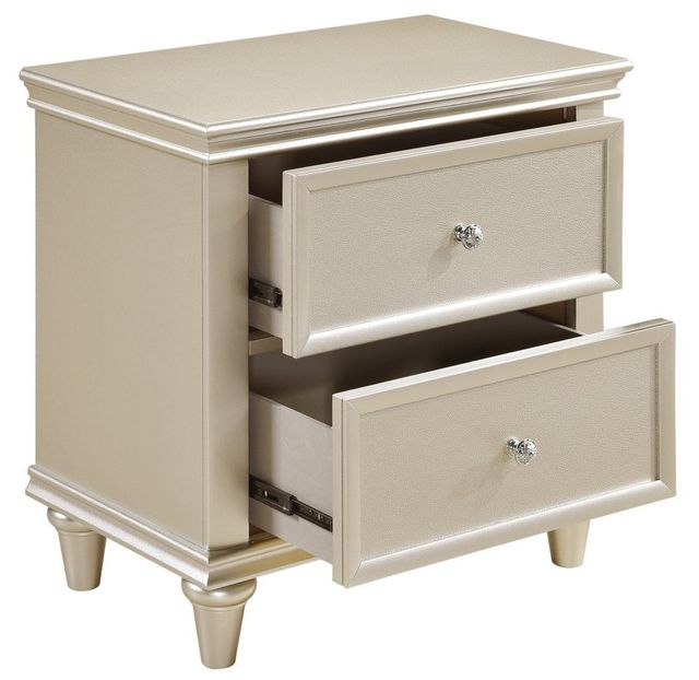 Homelegance® Celandine Silver Nightstand-3