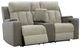 Signature Design by Ashley® Stately Check Sisal Power Reclining Loveseat with Headrest-1