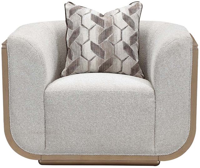 Michael Amini® West Kensington Sea Salt Caramel Matching Chair-1