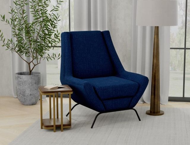 International Furniture Direct Tyne Navy Blue Accent Chair-1
