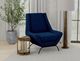 International Furniture Direct Tyne Navy Blue Accent Chair-1