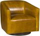 Vanguard® Furniture Customizable Jarrett Leather Swivel Chair-0