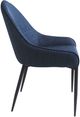 Moe's Home Collection Lapis 2-Piece Dark Blue Dining Chair Set-2